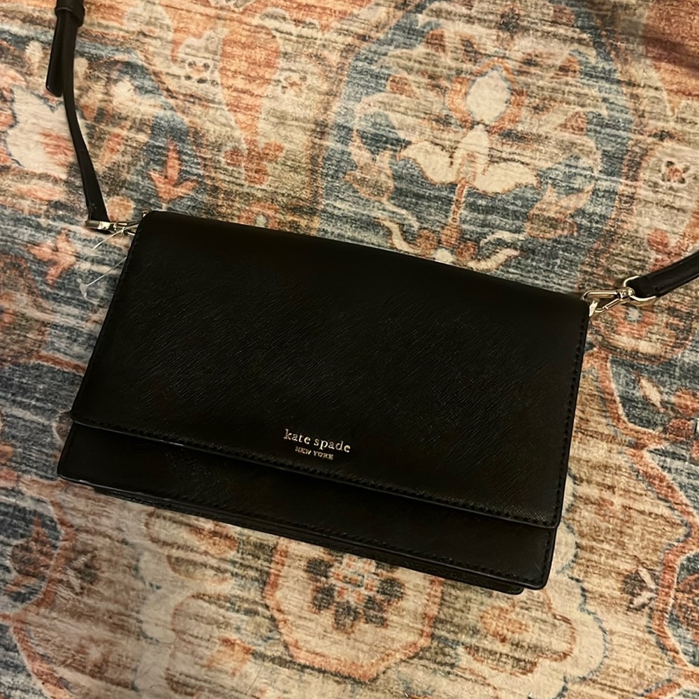 Kate spade black crossbody purse, like new condition